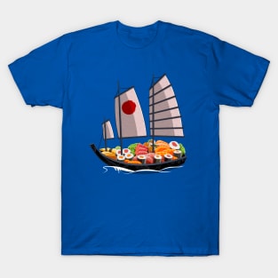 Japanese sushi boat T-Shirt